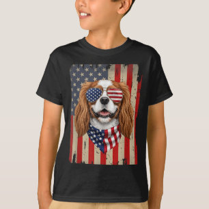 T-shirt Chien Cavalier King Charles Spaniel 14 Juillet