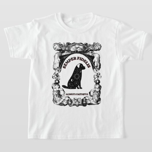 T-shirt Chien céleste vintage Semper Fidelis (Poser)