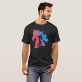 T-shirt Chien Chat Cheval Animaux Quatre Legs Amusants (Devant entier)