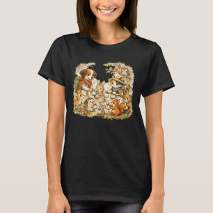 T-shirt Chien & Chat Partagent des sacs Eco Tote avec des