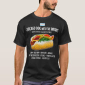 T-shirt Chien chaud à Chicago avec tout (Devant)