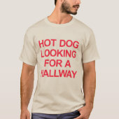 T-SHIRT CHIEN CHAUD À LA RECHERCHE D'UN DEMI-CHEMIN (Devant)