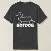 T-shirt Chien chaud avec Chien chaud (Design devant)