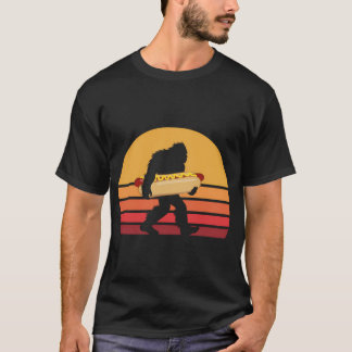 T-shirt Chien chaud Bigfoot Sasquatch Hotdog