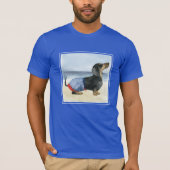 T-shirt Chien chaud | Chiot Dans Les Troncs De Baignade (Devant)