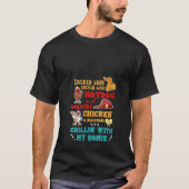 T-shirt Chien Chaud De L'Aile De Poulet Et Bologne Poulet  (Devant)