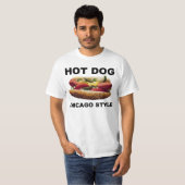 T-shirt Chien chaud de style Chicago (Devant entier)