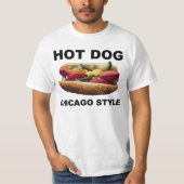 T-shirt Chien chaud de style Chicago (Devant)