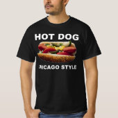 T-shirt Chien chaud de style Chicago (Devant)