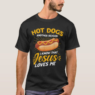 T-shirt Chien chaud Humour adulte Jésus m'aime
