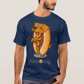 T-shirt Chien chaud mignon chiot drôle de jeu de mots (Devant)