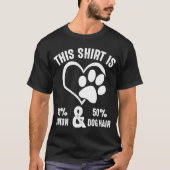 T-shirt Chien Cheveux Drôle Idée Citation Pour Chat Aimant (Devant)