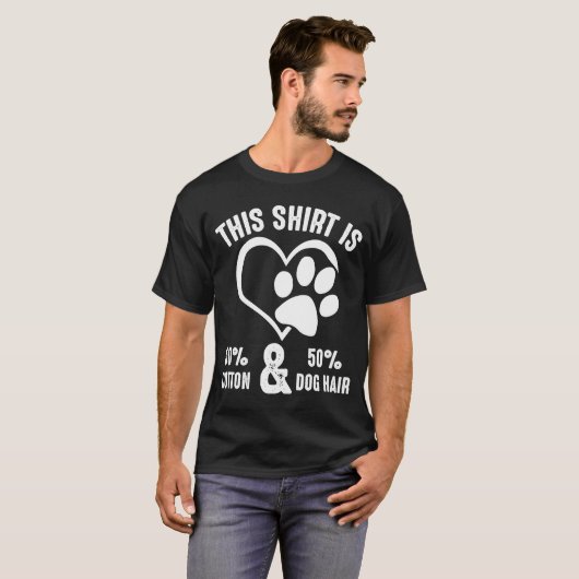 T-shirt Chien Cheveux Drôle Idée Citation Pour Chat Aimant (Devant entier)