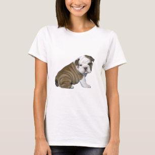 T-shirt Chien-chien anglais (brun-blanc)