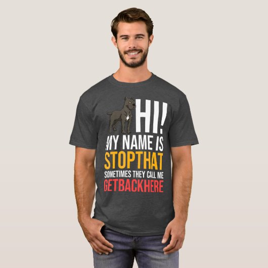 T-shirt Chien Chien Chien Chien Chien Chien Chien Chien Ch (Devant entier)