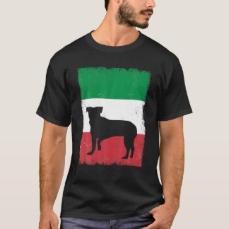 T-shirt Chien Chien Italie Drapeau Italien Vintage Maman P