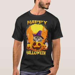 T-shirt Chien Chih Tzu Shih, sorcière du costume d'Hallowe