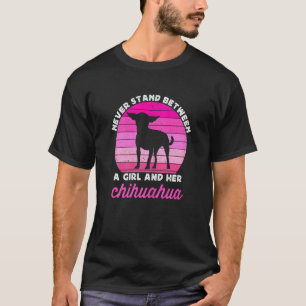 T-shirt Chien Chihuahua pour filles Fille Rétro Chiwawa Ch
