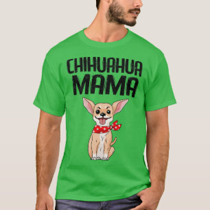 T-shirt Chien Chihuahua Teacup Chiot Mama mignonne Céleste