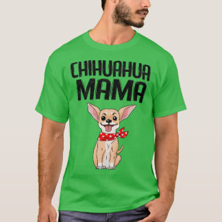 T-shirt Chien Chihuahua Teacup Chiot Mama mignonne Céleste