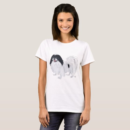 T-shirt Chien chinois japonais (Devant entier)