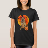 T-shirt Chien chinois Shar Pei Halloween Jack-o'-lantern P (Devant)
