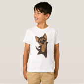 T-shirt Chien chiot allemand (Devant entier)