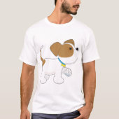 T-shirt Chien chiot blessé (Devant)
