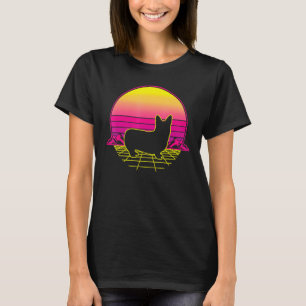 T-shirt Chien Chiot Corgi Gallois Pembroke Rétro Vintage S