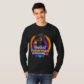 T-shirt Chien chiot Doberman (Devant entier)