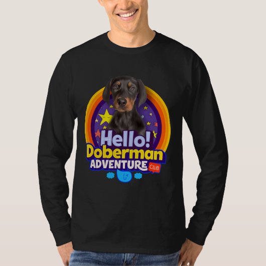 T-shirt Chien chiot Doberman (Devant)