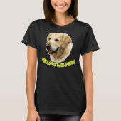 T-shirt Chien chiot du laboratoire jaune (Devant)