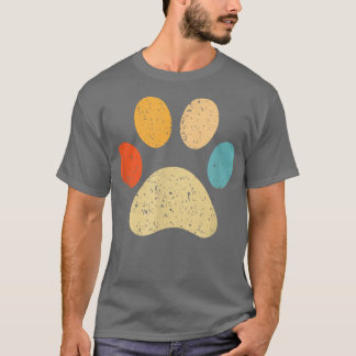 T-shirt Chien Chiot Empreinte de patte Chien Maman Mignonn