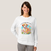 T-shirt Chien chiot mignon (Devant entier)