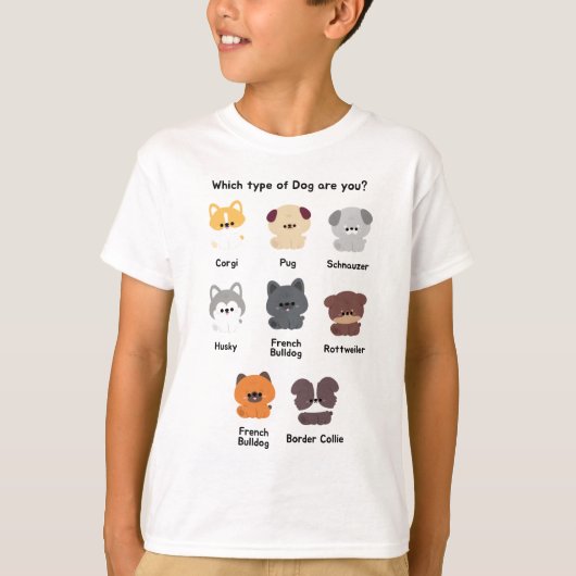 T-shirt Chien chiot mignon (Devant)