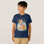 T-shirt Chien chiot mignon (Devant entier)