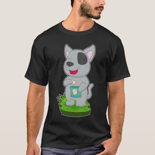 T-shirt Chien chips de pommes de terre (Devant)