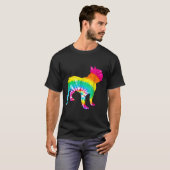 T-shirt Chien-ciel français Trippie Hippie Tie Dye (Devant entier)