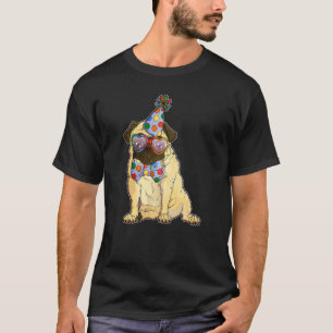 T-shirt Chien Clown Carlin Chien Propriétaire Animal Graph