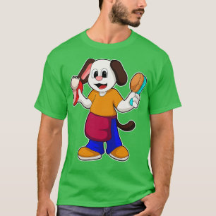 T-shirt Chien coiffeur avec rasoir