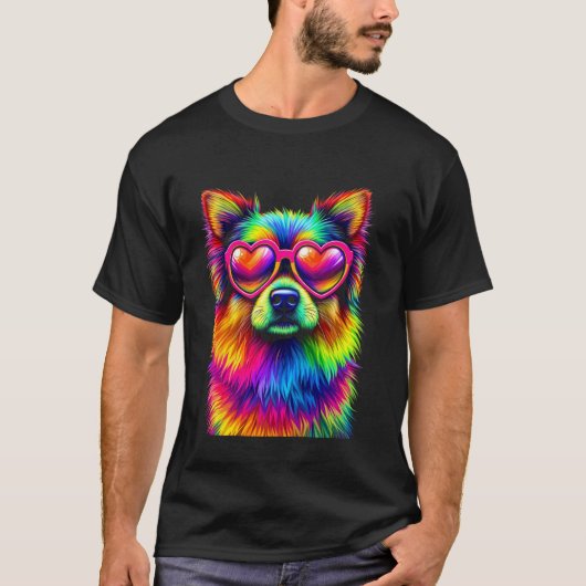 T-shirt Chien Coloré (Devant)