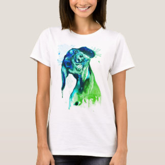 T-shirt Chien Colorié
