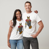 T-shirt Chien comme mécanicien avec bougie (Unisexe)