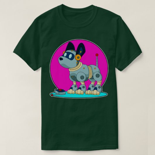 T-shirt Chien comme Robot (Design devant)