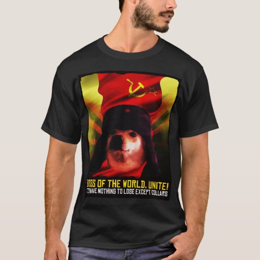 T-shirt Chien communiste Jimbo de camarade Doggo Meme (Devant)