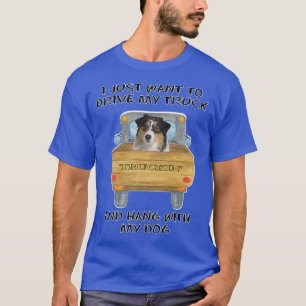 T-shirt Chien conducteur de camion Australian Shepherd
