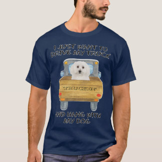 T-shirt Chien conducteur de camion Bichon Frises