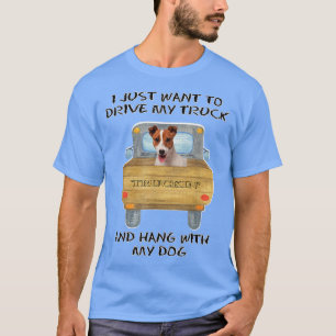 T-shirt Chien conducteur de camion Jack Russell