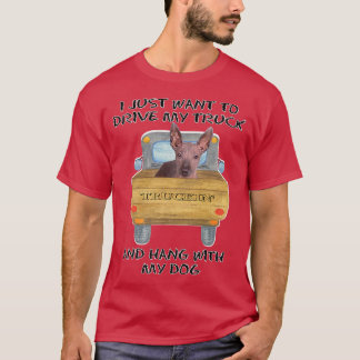 T-shirt Chien conducteur de camion Xoloitzcuintli