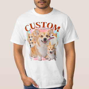 T-shirt Chien Contrefaçon Photo Animal 90s 1WH1